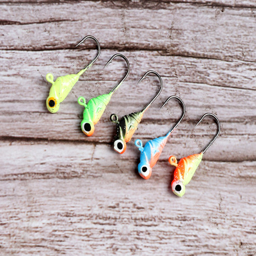 2.7cm 1.7g Fishing Lead Jig Head, Micro-Size Artificial Bait Root Hook with Barbs, Ice Fishing Hook, Upward-Facing Hook—Wholesale