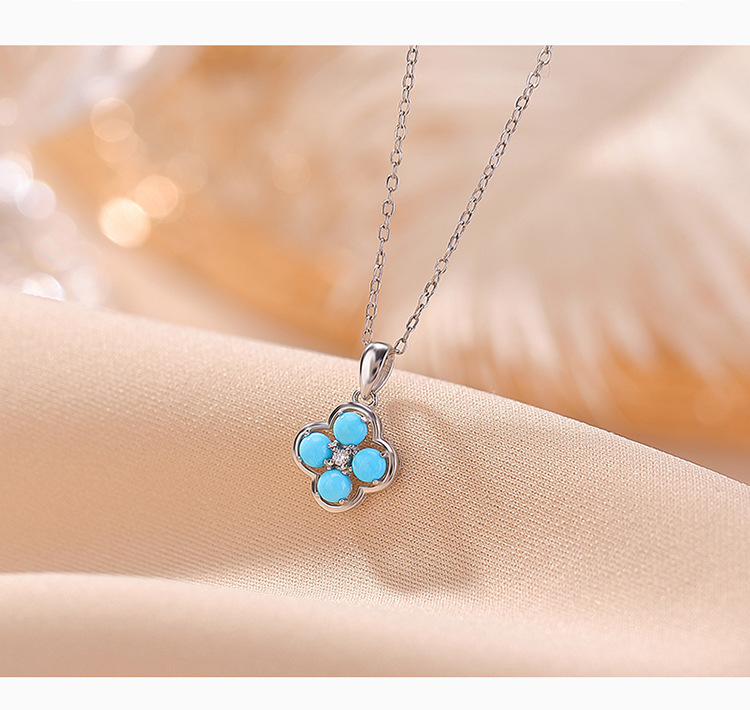 Mặt dây chuyền bạc 925 hình khắc chữ tối giản — Mặt dây chuyền đơn (không bao gồm dây chuyền) chi tiết 4