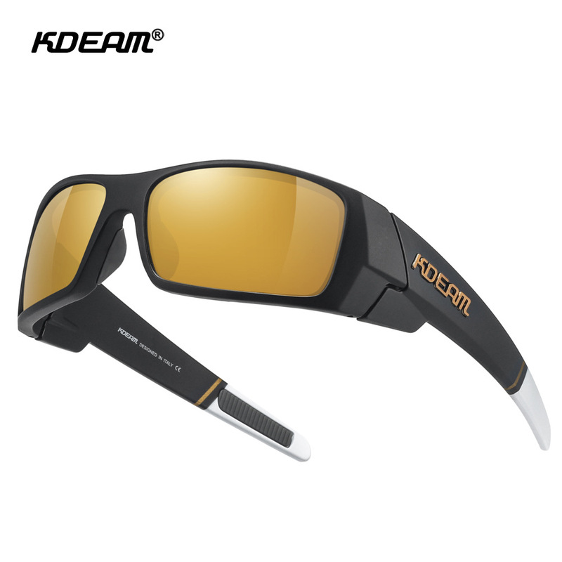 2024KDEAM new square polarized sunglasses colorful outdoor sports glasses riding goggles KD338