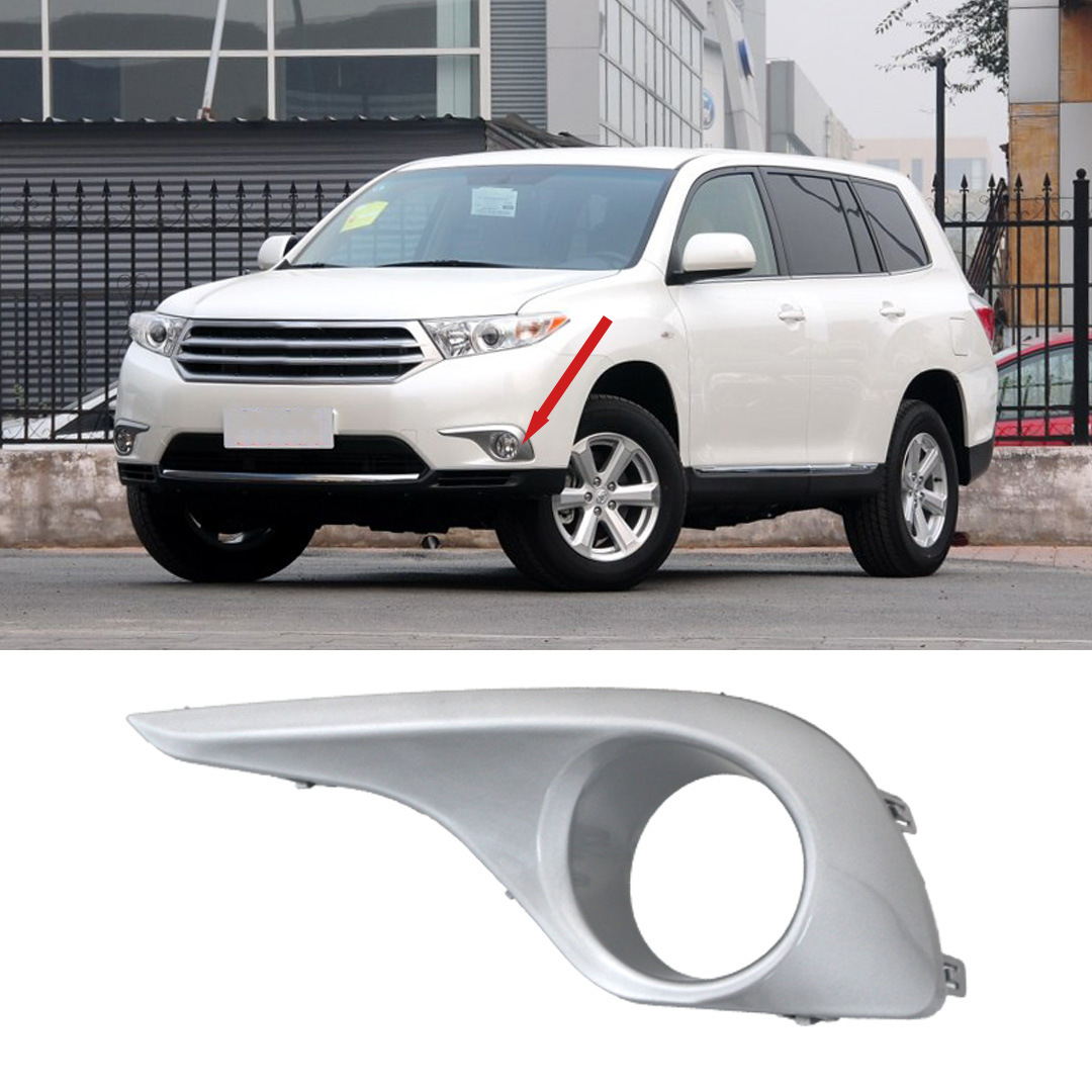 81482-0E100 Is Suitable for 12-14 Highlander Fog Light Frame Silver Gray 81481-0E100