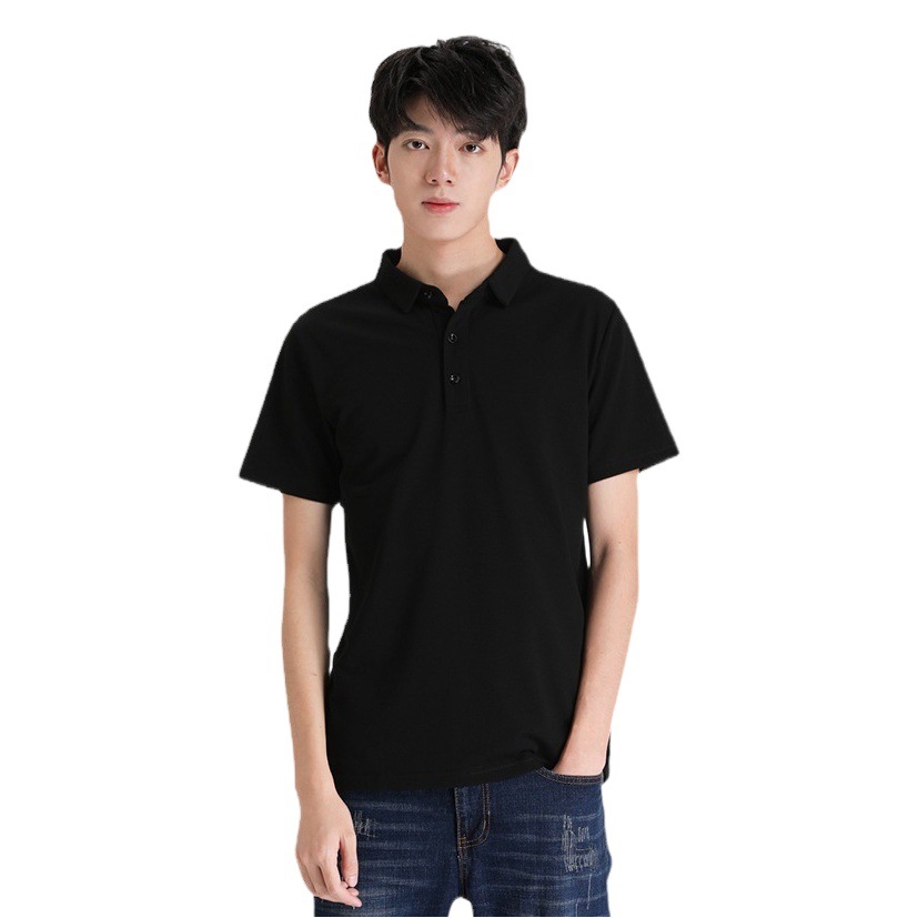 Polo de manga corta para hombre 2025, cuello solapa holgado, ropa de verano para hombre, camiseta informal de algodón de talla grande