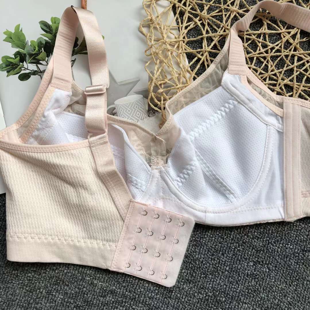 Nueva alta calidad delgada algodón taza transpirable ropa interior de las mujeres transpirable poli ajustable Orejas de conejo ultra-fino sujetador al por mayor