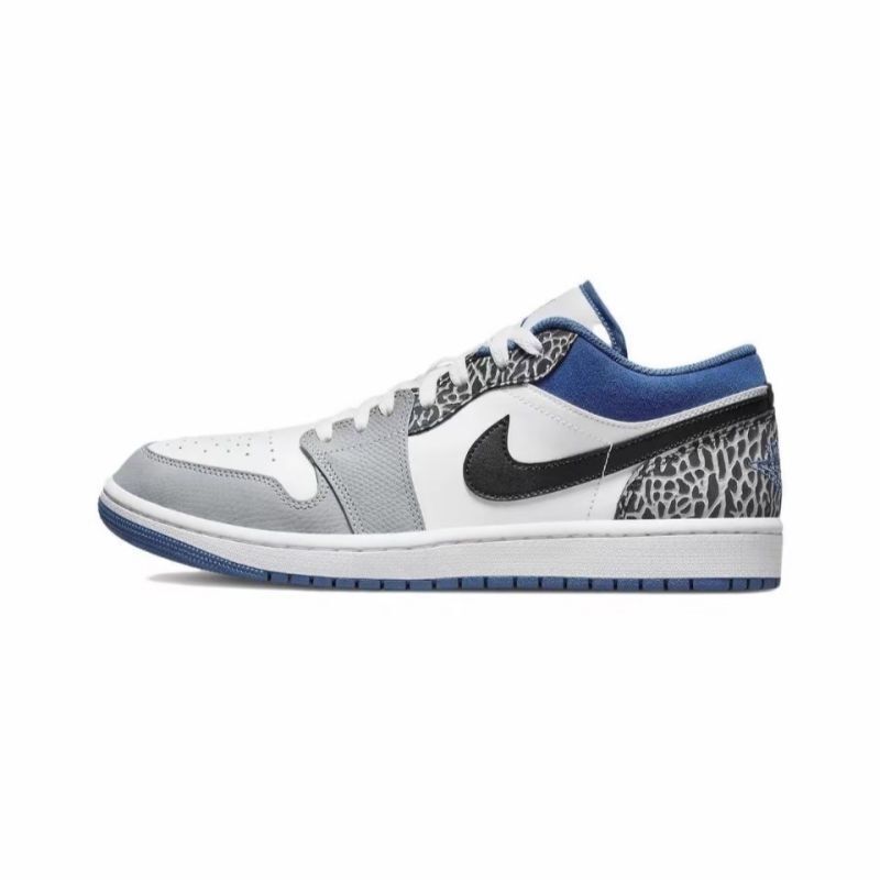 人気のAJ1ロートップタバコグレー黒と白の多用途男性と女性のキャンパストレンドカジュアルカップルバスケットボールシューズスポーツスニーカー|undefined