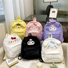新型ハローキティ大容量リュックサック 可愛いクロミ メロディ ぬいぐるみリュック 学生用大容量リュック