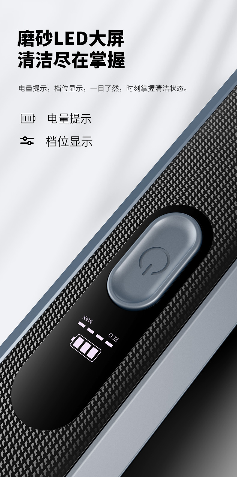Car-mounted brushless vacuum cleaner with strong suction, suitable for both car and home use, small handheld model with lighting, wireless car vacuum cleaner