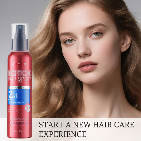 KORMESIC Cross-border full English keratin leave-in hair care spray…