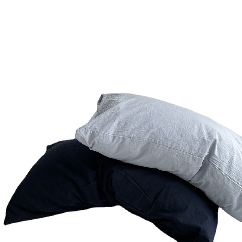 Ins Style Pure Cotton Washed Cotton Single Pillowcase, One Piece for Home Use, Floral Pure Cotton Pillowcase, One Pair, Single Item