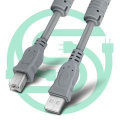 USB cable manufacturer, USB printing cable 3 meters, printer data cable, gray USB data cable, USB cable