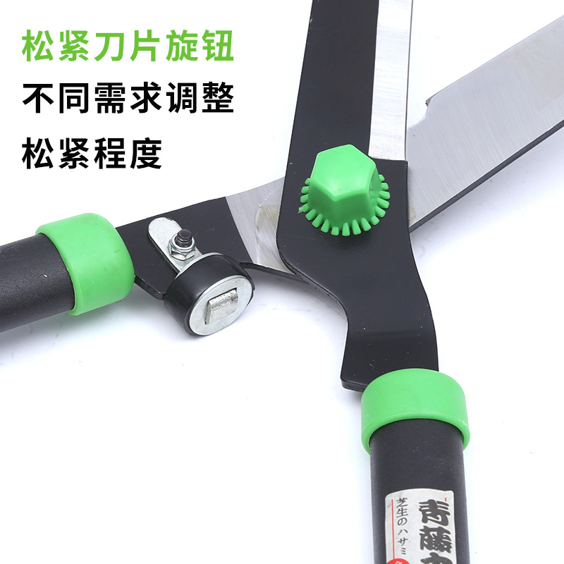 Tijeras para setos de hiedra verde, fabricante, en stock, tijeras para césped, tijeras de podar de acero al manganeso, tijeras de jardinería, tijeras planas grandes, tijeras para acebo, tijeras para té