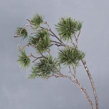 仿真松枝崖柏装饰叶子松针松柏树罗汉松盆景仿真植物家居插花装饰
