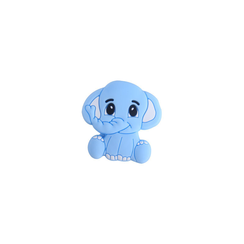 Bebé suministros silicona elefante Panda mordedor cuentas a granel ovejas cuentas DIY bebé molar pezón cadena anti-caída