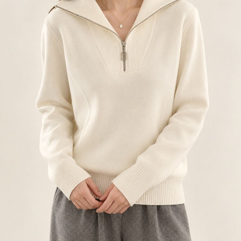 2026 Spring and Autumn Women's Pullover Sweater Knit Korean Style Lazy Fit Slimming Versatile Long Sleeve 2026 Spring and Autumn Women's Pullover Sweater Knit Korean Style Lazy Fit Slimming Versatile Long Sleeve