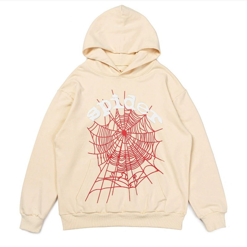 Sp1derヒップホップ歌手Young Thugと同じスタイルのフォームレター555555カップル用パーカーPinkスウェットシャツ|undefined