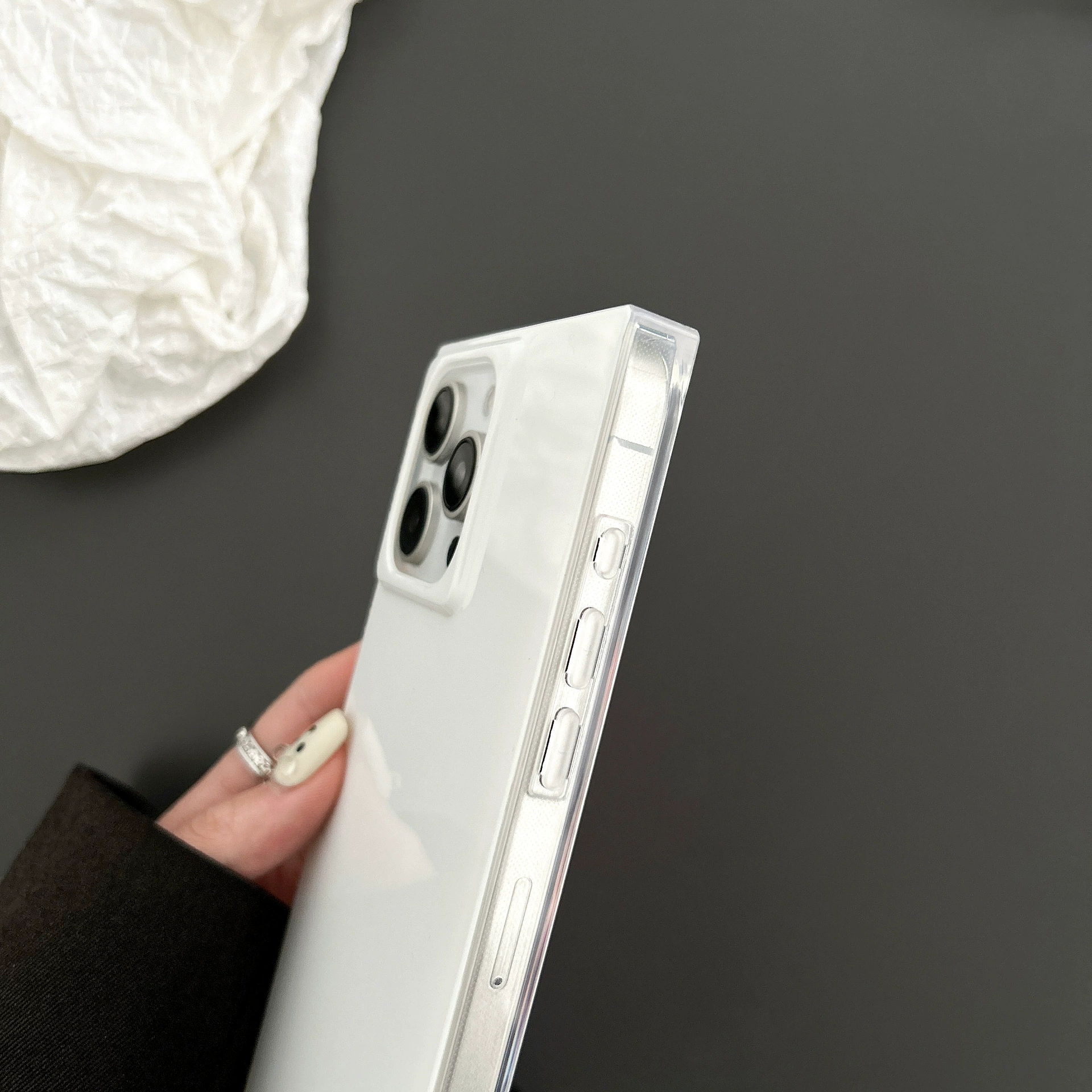Apple, квадратный белый совместимый чехол для телефона, iPhone 15, iPhone 15 Pro, iphone, 16promax, стиль высокого качества