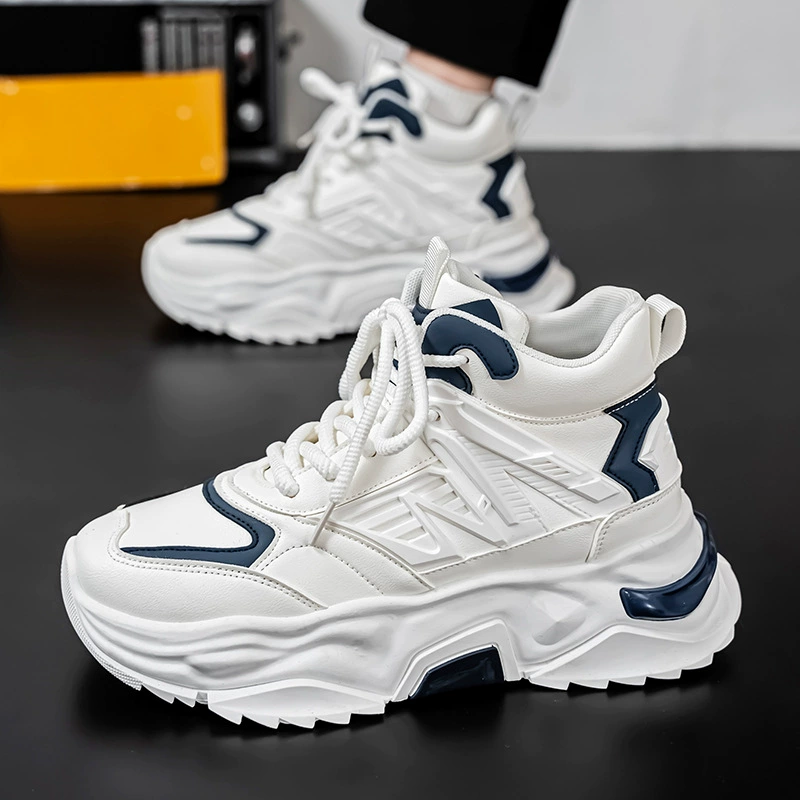 Мужская обувь Летняя новая дышащая маленькая белая обувь для студентов мужского пола корейская версия тренда дикая спортивная обувь на толстой подошве