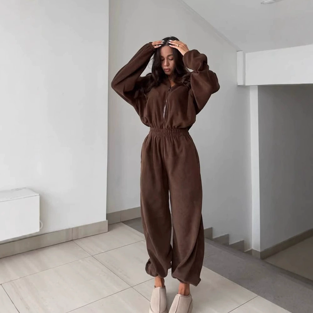 Европейские и американские осенние и зимние женские модные комбинезоны с длинными рукавами