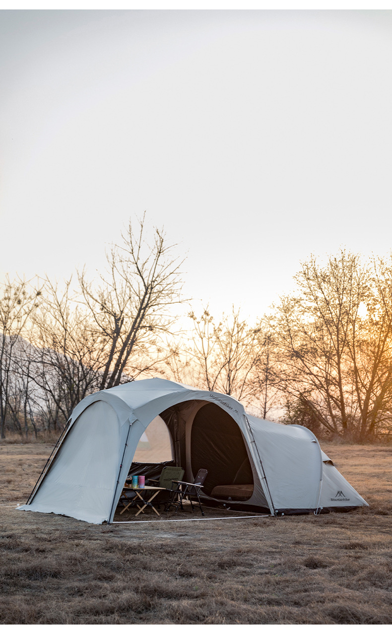 Mountain Guest Quick-Open Dome Canopy Outdoor Camping Tent with Automatic Pole Design and Oxford Fabric