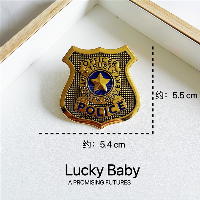 Crazy Zoo Broches Judi Bunny insignia oficial de policía perímetro pin conmemorativo regalo ropa accesorios colgantes