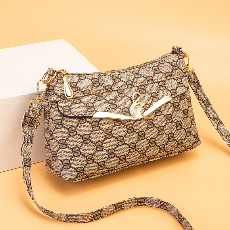 Bolsa de Madre de mediana edad bolsa de mensajero 2022 nueva bolsa de teléfono móvil versátil anciano compras hombro de cuero suave bolsa pequeña