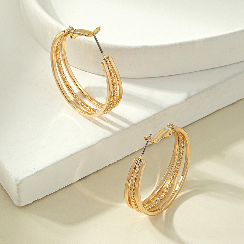Fashion Simple Big Alloy Earring Hoop Jewelry Female display picture 2