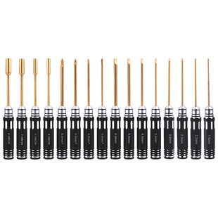 Model Car Model Black Hexagon Handle 16-Piece Kit