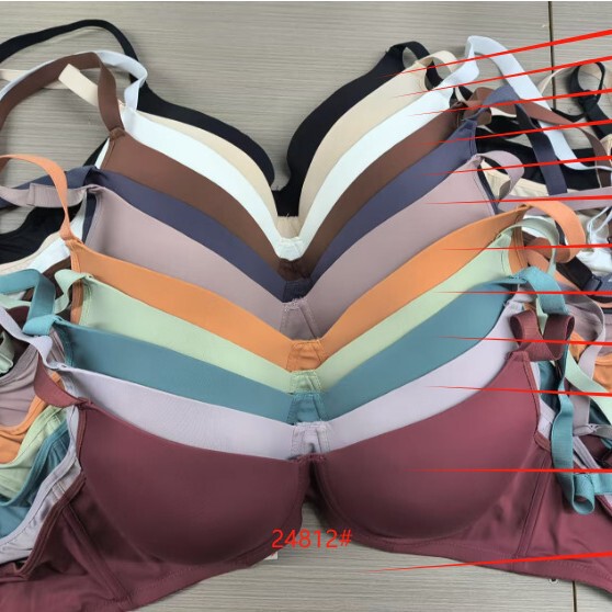 Cross-Border Exclusive Supply of 812 Fashionable Seamless Push-Up Bra, Makes Large Busts Appear Smaller, Gathers Side Breasts, Has Underwire and Is Adjustable