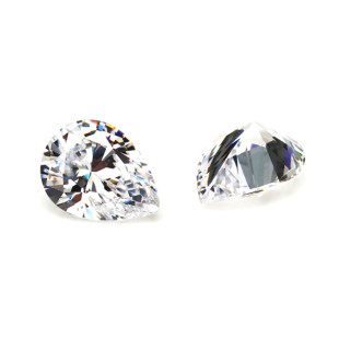 Wuzhou Synthetic Gemstone Special Size Drop-Shaped Stereo Small Pear-Shaped Zircon DIY Jewelry High Carbon Loose Stone Wholesale