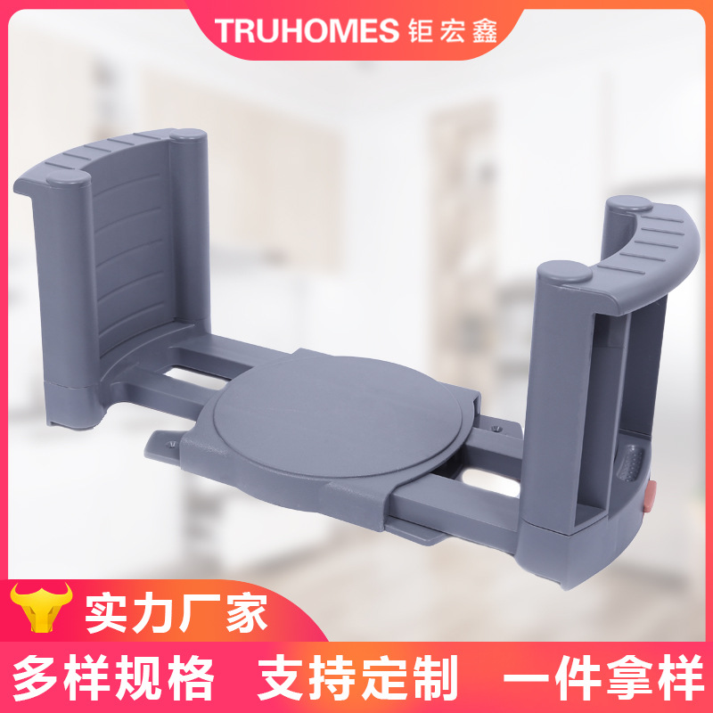 Plato de plástico estante cocina cajón almacenamiento rack gabinete escritorio cajón bandeja retráctil plato móvil plato