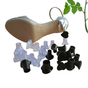 High-Heeled Shoes with Small Heart-Shaped Heel Covers, Thin Heels Instantly Become Thick Heels, Protective Covers, Non-Slip, Silent Dance Shoe Covers, Leather Shoes