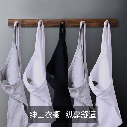 Low-cost rough ribbed vest for men, single-color youth slim-fit breathable elastic sports summer men's sleeveless round neck thin model