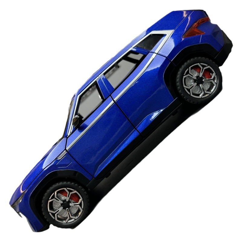 Lijiaxin aleación modelo de coche 1:24 BMW XM Tire hacia atrás con el sonido del aerosol y la luz juguete off-road vehículo modelo decoración colección