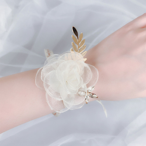Tuanming bridesmaid wrist flower beautiful Korean star wrist flower wedding wedding bride sister hand flower souvenir