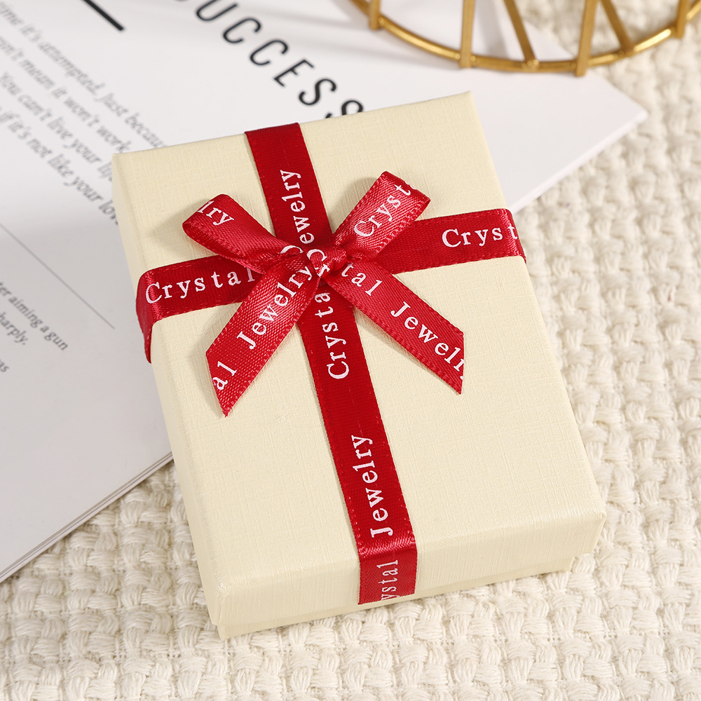 Tempestad francesa retro arco decoración caja de regalo heaven cubierta collar pulsera joyas caja de embalaje caja de joyas