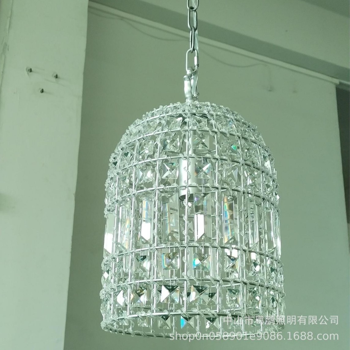 新款跨境法式水晶灯具复古走廊过道设计师款个性轻奢衣帽间吊灯