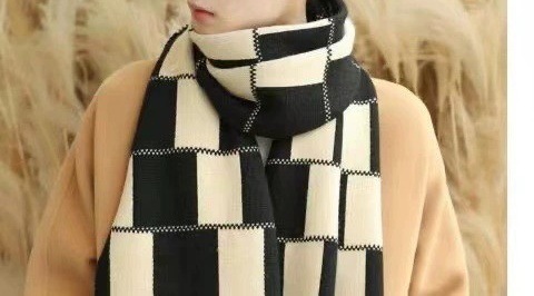 Unisex Men's scarf neck casual thickened wool scarf_voghion.com