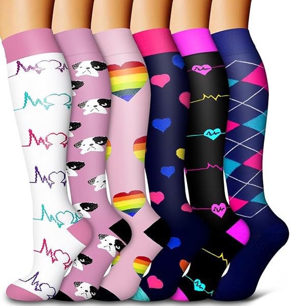 Calcetines de compresión transfronterizos Calcetines de pantorrilla Calcetines elásticos Deportes Ciclismo Correr Calcetines de yoga Calcetines de compresión de tubo largo para hombre Spot para mujer