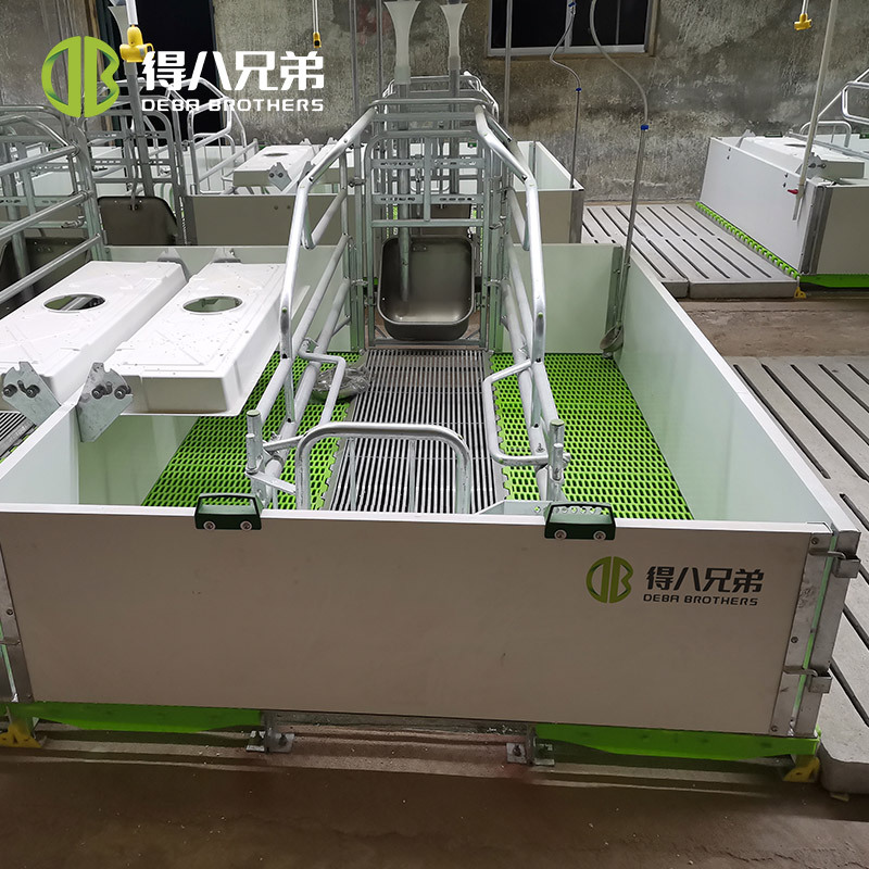 Granja de cerdos cerdas de parto elevación cama de parto galvanizado en caliente resistente a la compresión y resistente al óxido espacio ajustable personalizado