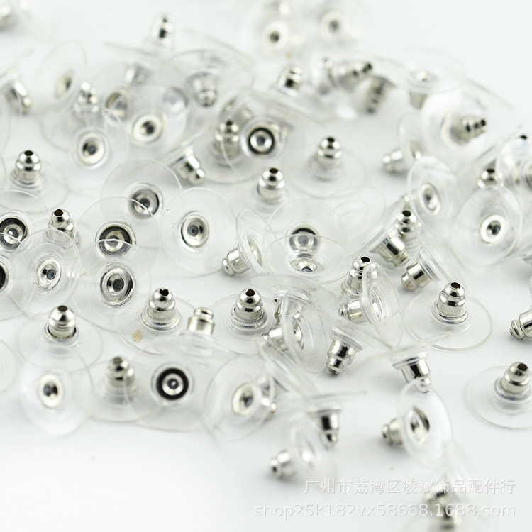 diy earrings accessories Frisbee flying saucer copper plated accessories earring plug bullet film ear plug large film