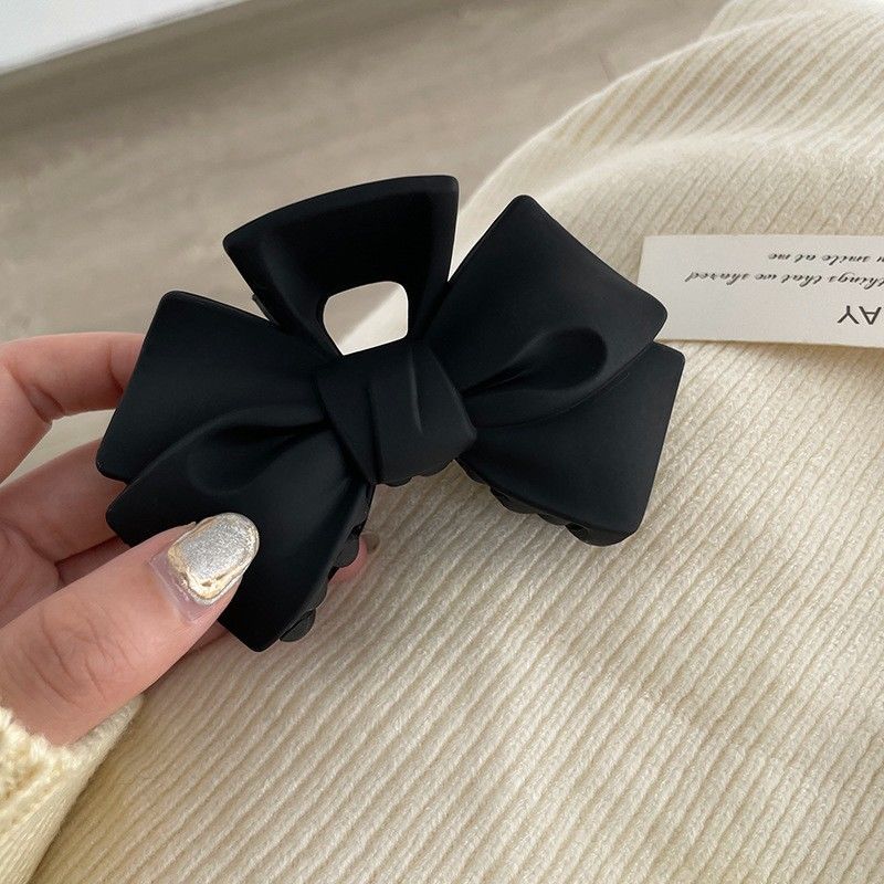 Estilo francés japonés y coreano diadema clip lateral grande cabeza femenina updo pelo headwear elegante clip de pelo simple horquilla de tiburón