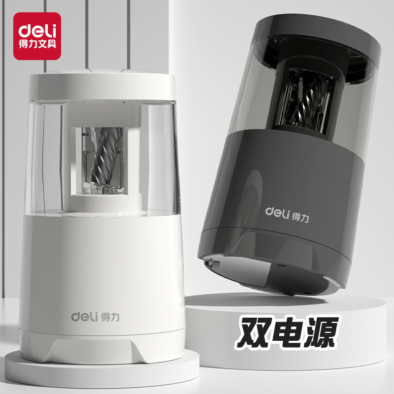 Sacapuntas eléctricas Deli Sacapuntas sacapuntas sacapuntas automático para estudiantes de primaria Sacapuntas sacapuntas sacapuntas