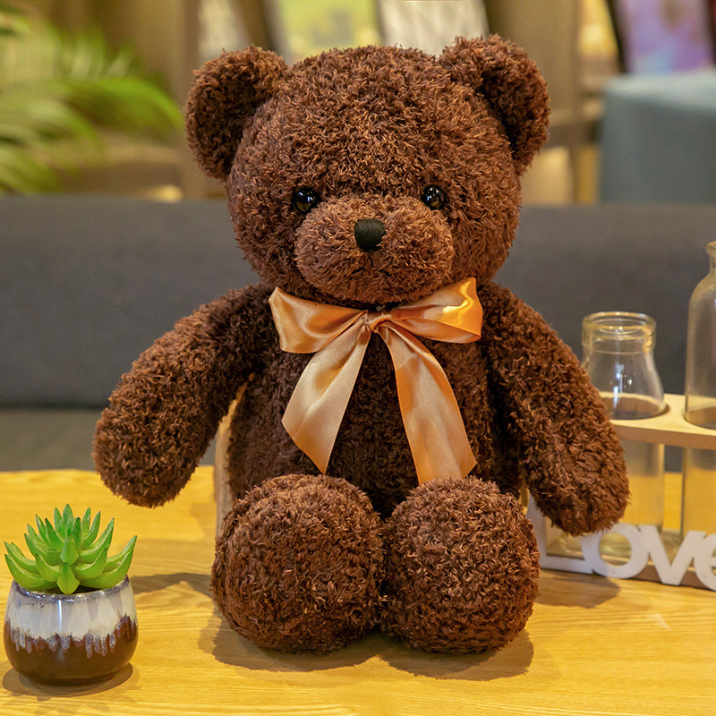 Suéter al por mayor de fábrica oso de peluche muñeca peluche oso almohada muñeca de trapo regalo de boda oso
