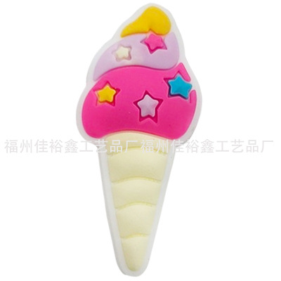 Invierno nuevo colorido unicornio serie agujero Zapatos flor Polaroid Arco Iris pony accesorios para niños transfronteriza en stock