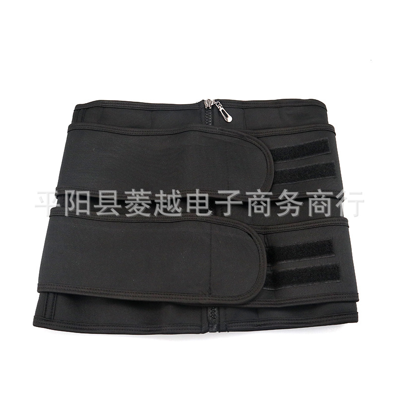 Cinturón doble cremallera negro