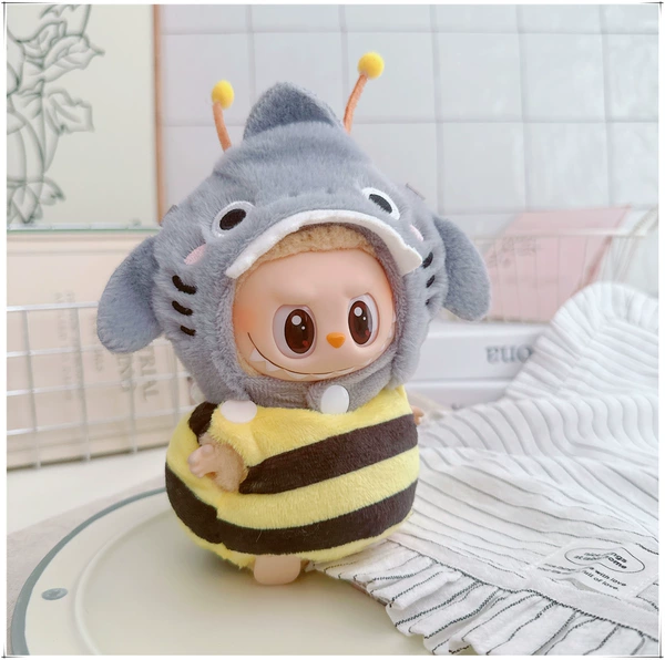 Gray gray little shark two-piece set
