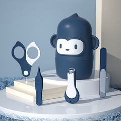 Baby nail scissors newborn baby nail clipper set in children's nail file safety scissors anti-pinch nail clippers