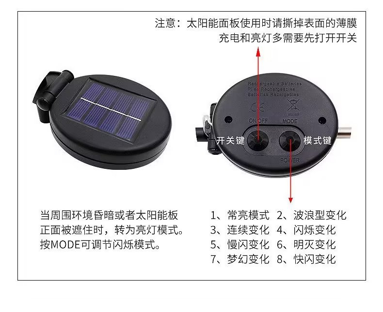 led太阳能地插烟花灯圣诞铜线灯串满天星庭院草坪蒲公英装饰彩灯详情10