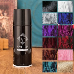 Вангин утилизация спрей для временного красителя распыление волос распыление черное извержение самка