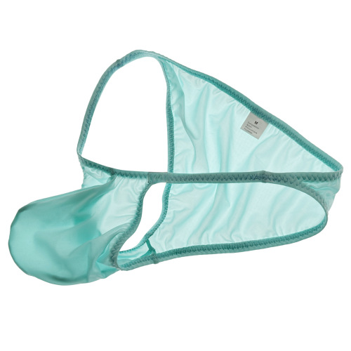 Sheer Ice Silk Briefs for Men - Thin, Breathable, Low-Waist Triangle Style with Pouch - Sexy Underwear Model 3002