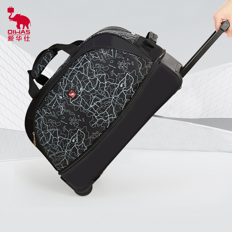 Hermès Trolley Bag Men's Expandable Large Capacity Travel Bag Women's Boarding Trolley Travel Bag Business Travel Luggage