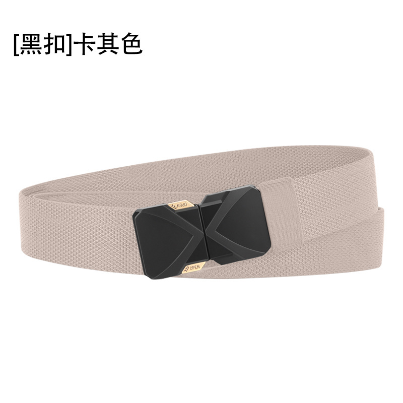 【新たなアップグレード】高弾力ゴム編みベルトは、男性と女性の同じ戦術ベルトを裁断することができます。